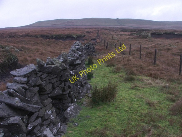 Photo 6"x4" Wall and Fence near Oughtershaw Tarn. Beckermonds c2006 P1