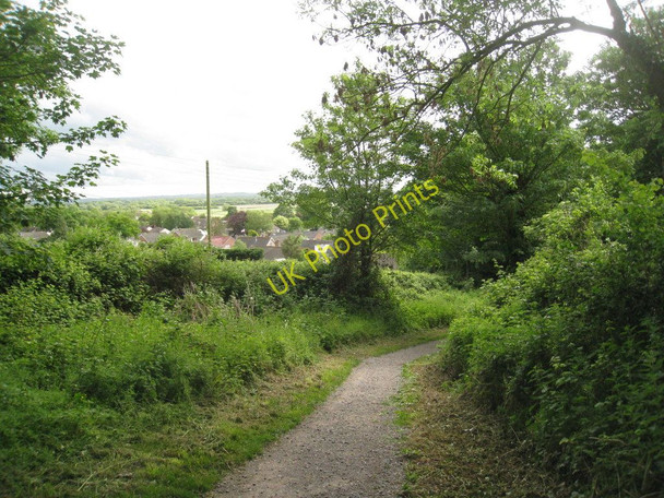 Photo 6"x4" Footpath at Brent Knoll Brent Knoll\/ST3350 c2011