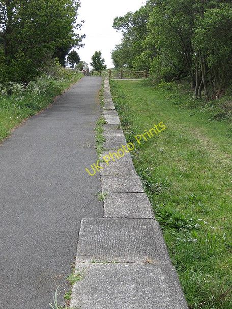 Photo 6"x4" Former station platform, Ravenscar, view to the southeast Ravenscar c2011