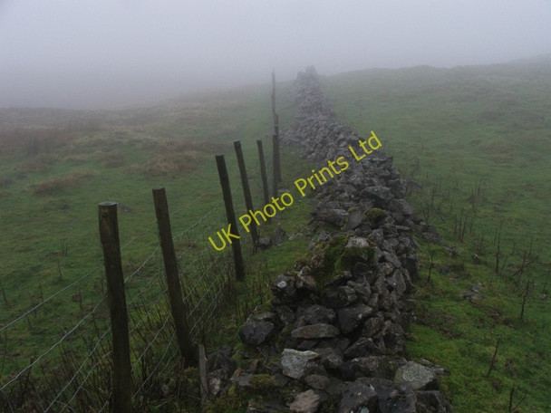Photo 6"x4" Wall and Fence on Little Fell. Deepdale\/SD8979 c2006