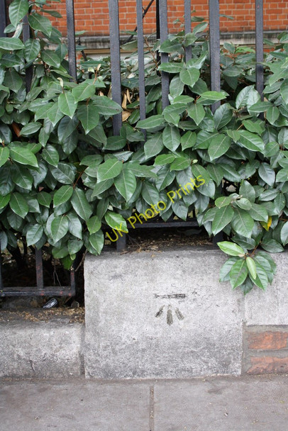 Photo 6"x4" Benchmark on wall of Ladbroke Hall, Barlby Road Kensal Town c2011