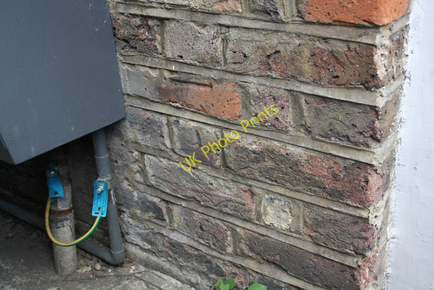 Photo 6"x4" Benchmark on #7 The Triangle (St Quintins Gardens) Kensal Town c2011