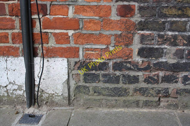 Photo 6"x4" Benchmark on Brewster Gardens face of #18 Dalgarno Gardens Kensal Town c2011