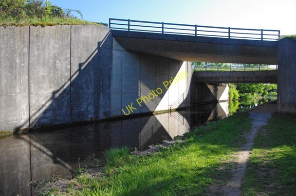 Photo 6"x4" Motorway bridge, Lancaster Canal Carnforth c2011
