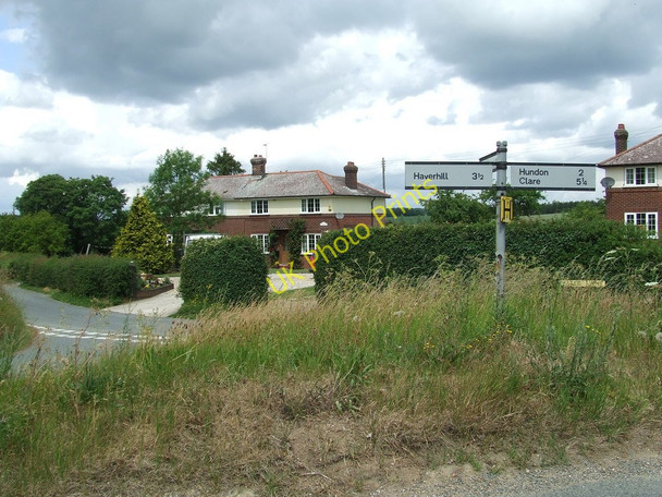 Photo 6"x4" Road Junction Barnardiston c2011