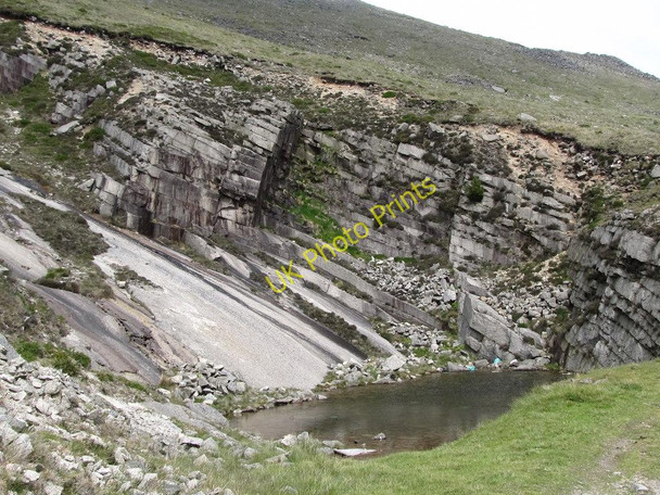 Photo 6"x4" A disused and flooded granite quarry in the Cross Water valley Attical c2011