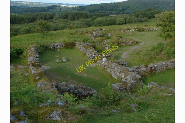 Photo 6"x4" Medieval village, Houndtor Bonehill\/SX7277 c2011