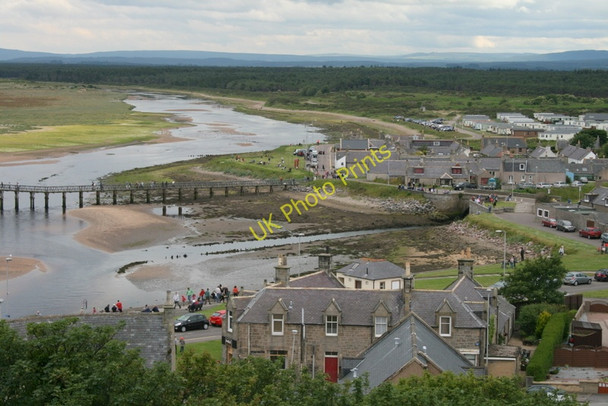 Photo 6"x4" River Lossie estuary and Seatown Lossiemouth c2011
