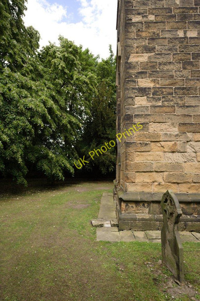 Photo 6"x4" Bench Mark, Church of St Michael and Our Lady Foulby c2011