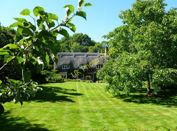 Photo 6"x4" Burley Street, thatched cottage Burley Street c2011