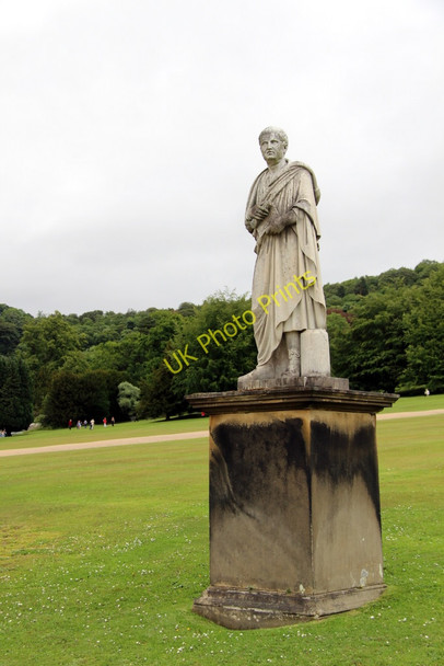 Photo 6"x4" Statue, Chatsworth House, Derbyshire Edensor c2011