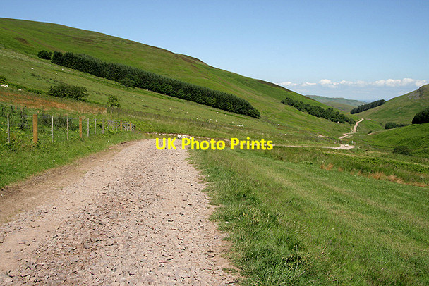 Photo 6"x4" An access road in the Cheviot Hills Mowhaugh c2011