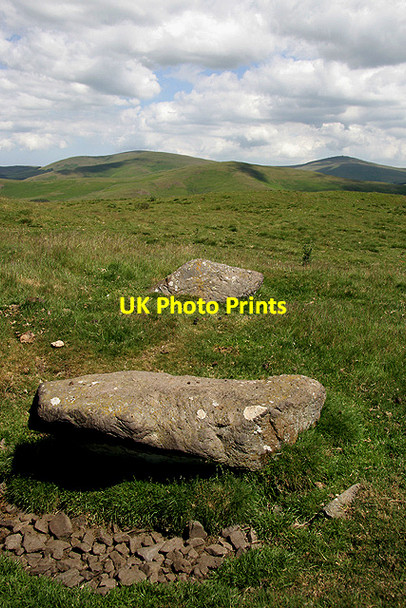 Photo 6"x4" Stones on Wondrum Hill Mowhaugh c2011