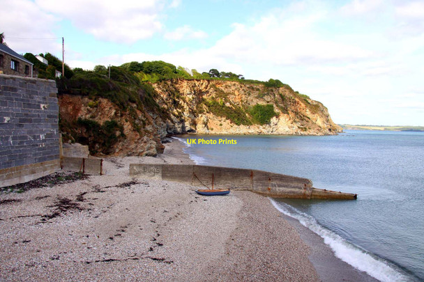 Photo 6"x4" Looking over the beach to Appletree Point St Austell c2011