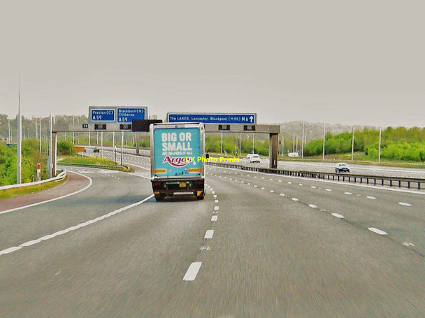 Photo 6"x4" Junction 31 on the M6 northbound Roach Bridge c2011