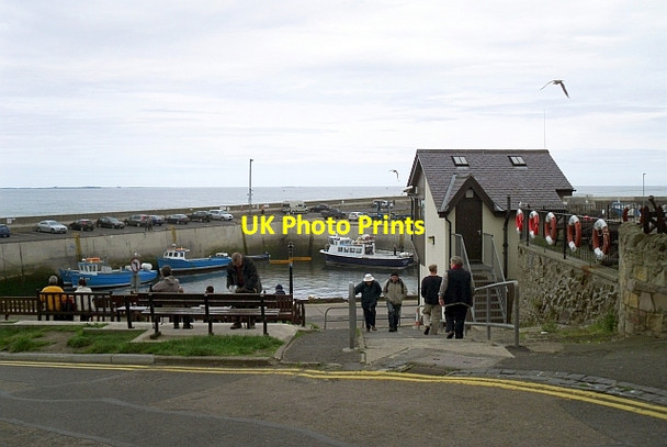 Photo 6"x4" Steps to the harbour Seahouses c2011