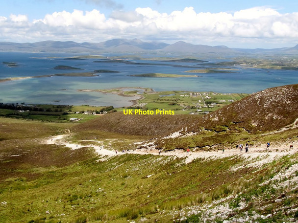 Photo 6"x4" A steady stream of walkers on the dog leg section on the Croagh Patrick path Murrisk c2011