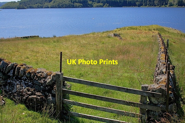 Photo 6"x4" Wall Corner, Glen Finglas Reservoir Brig o' Turk c2011