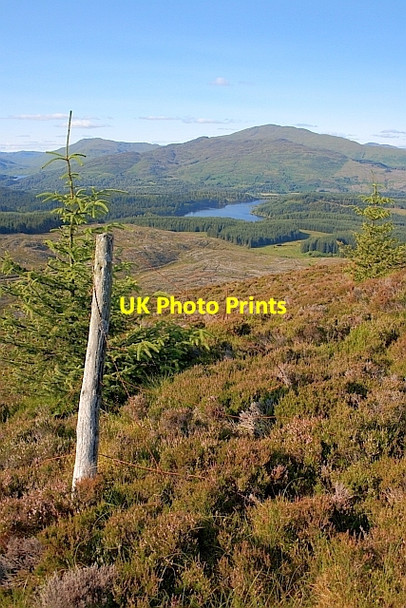 Photo 6"x4" View over Achray Forest to Ben Ledi Aberfoyle c2011