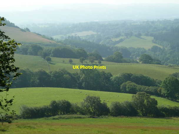 Photo 6"x4" Fields above Nantmel Nantmel c2011