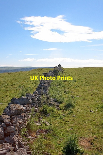 Photo 6"x4" Ruined Wall near the Oarystones Stoney Middleton c2011