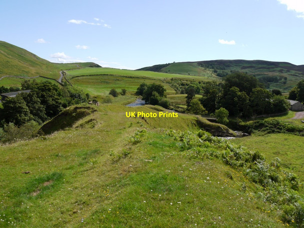 Photo 6"x4" Old trackway between Quickening Cote and Linshiels Linbriggs c2011