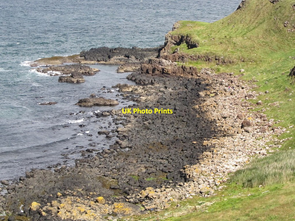 Photo 6"x4" The rocky beach on the eastern side of the Portnaboe cove Portballintrae c2011