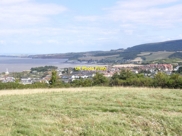 Photo 6"x4" Watchet, viewed from the cliffs, to the west of the town Watchet c2011