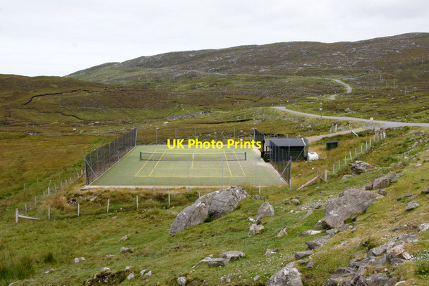 Photo 6"x4" Bunabhainneadar tennis court Bun Abhainn Eadarra c2011