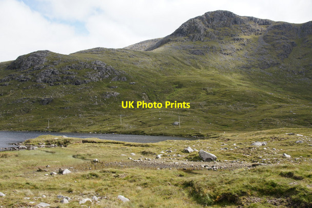 Photo 6"x4" View to Sgaoth Aird from beside Loch na Ciste Bun Abhainn Eadarra c2011