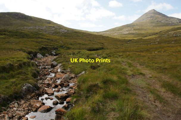 Photo 6"x4" Abhainn Mharaig and An Cliseam M\u00e0raig c2011