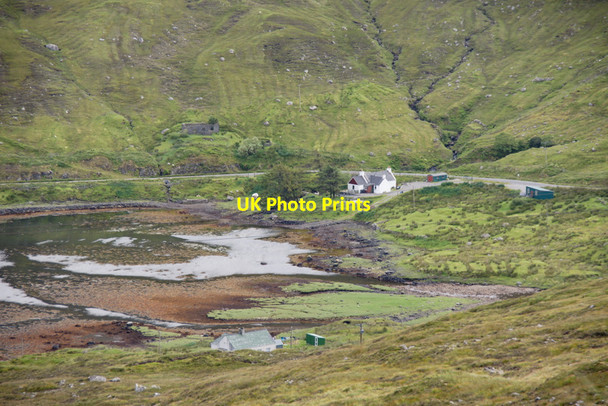 Photo 6"x4" House at the head of Loch Mharaig M\u00e0raig c2011