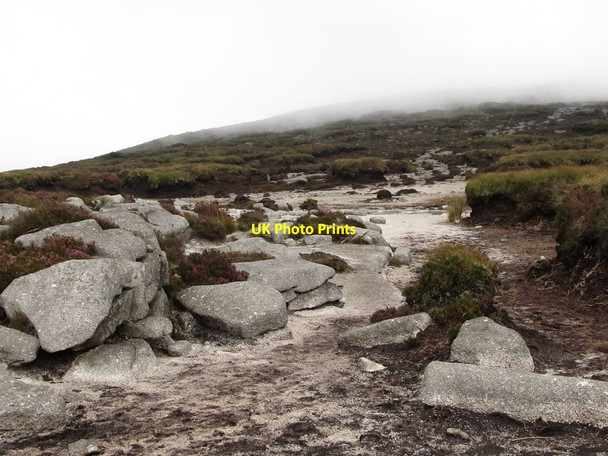 Photo 6"x4" The eroded path from the col on to Doan Kilcoo c2011