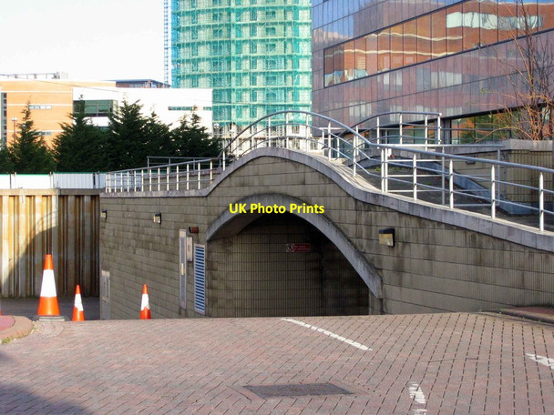 Photo 6"x4" Car park entrance, Cardiff Bay. Cardiff\/Caerdydd c2006