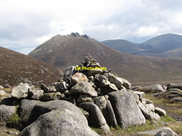 Photo 6"x4" The summit cairn on Slieve Loughshannagh Kilcoo c2011