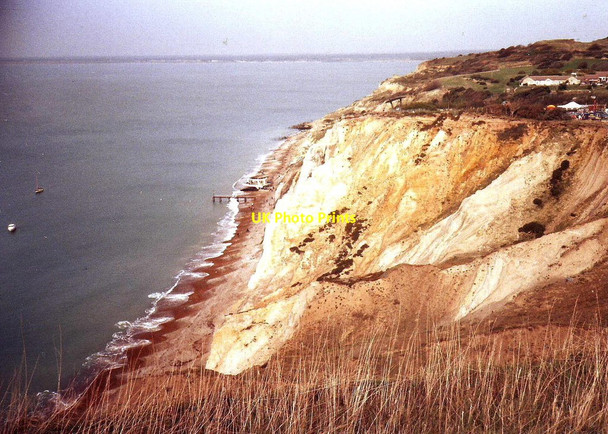 Photo 6"x4" Cliffs at Alum Bay, Isle of Wight Totland c1996