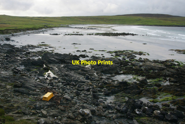 Photo 6"x4" South end of the Easting beach at Sandwick Muness c2011