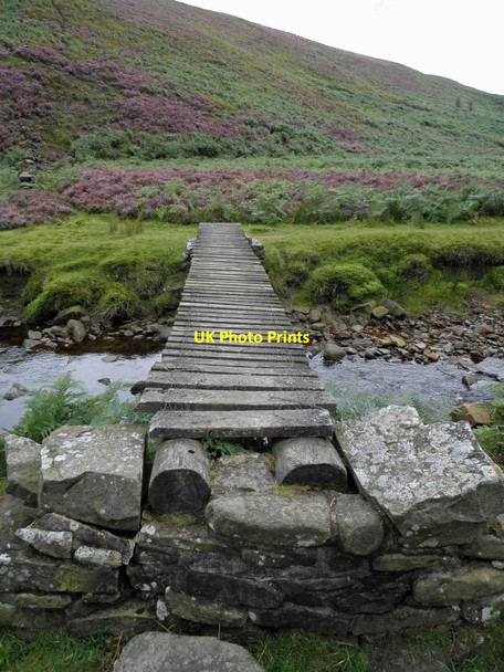 Photo 6"x4" Wooden bridge over the infant River Little Don Fullshaw c2011