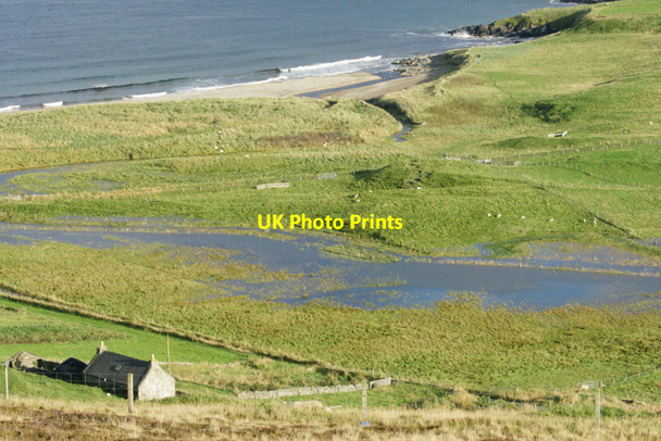 Photo 6"x4" Battles Kirk and Norwick beach Kirkaton c2011