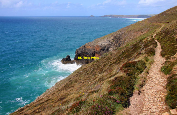 Photo 6"x4" The Southwest Coast Path at Perranporth Perranporth c2011