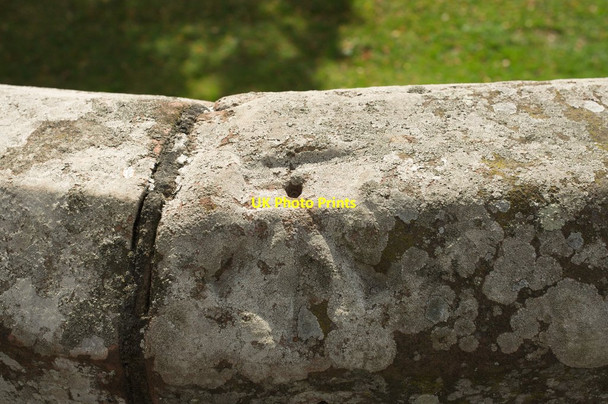 Photo 6"x4" Pivot Bench Mark, City Walls Chester c2011