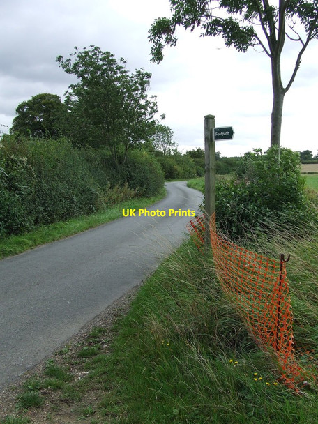 Photo 6"x4" Footpath Sign Audley End\/TL8553 c2011