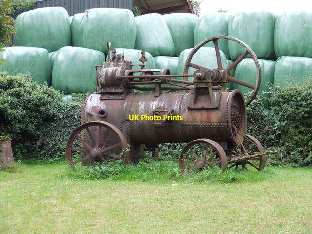 Photo 6"x4" Old Engine Hartest c2011