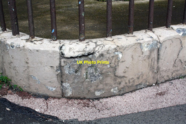 Photo 6"x4" Benchmark on wall outside #1 Chiswick Street Carlisle c2011