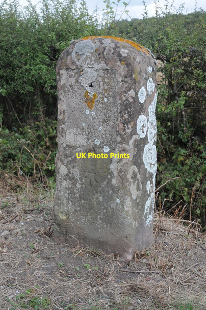 Photo 6"x4" Milestone on the B4211 Holdfast\/SO8537 c2011