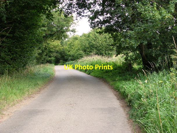 Photo 6"x4" To Heveningham on Ubbeston Road Heveningham c2011