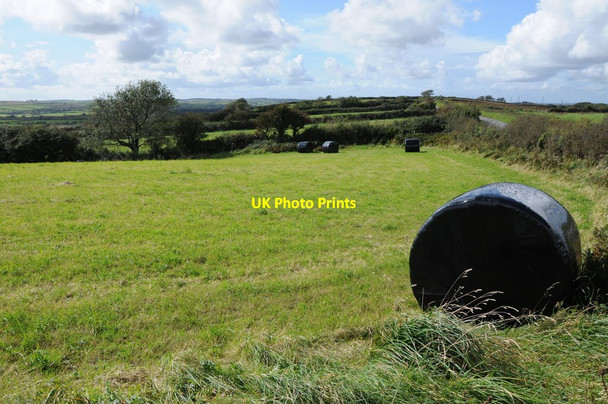 Photo 6"x4" Silage bales on the Ridgeway Manorbier Newton c2011