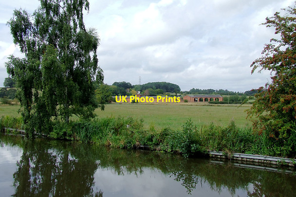 Photo 6"x4" Canal and farmland near Tixall, Staffordshire Ingestre c2011