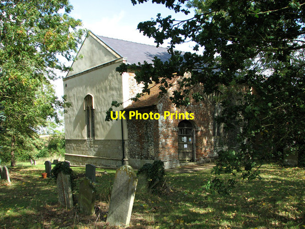 Photo 6"x4" St John the Baptist's church in Denham Denham\/TM1974 c2011