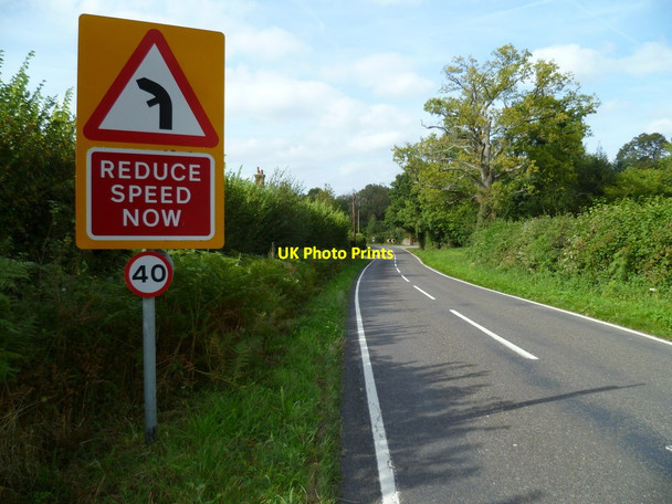 Photo 6"x4" Minor road heading toward Smithwood Common Rowly c2011
